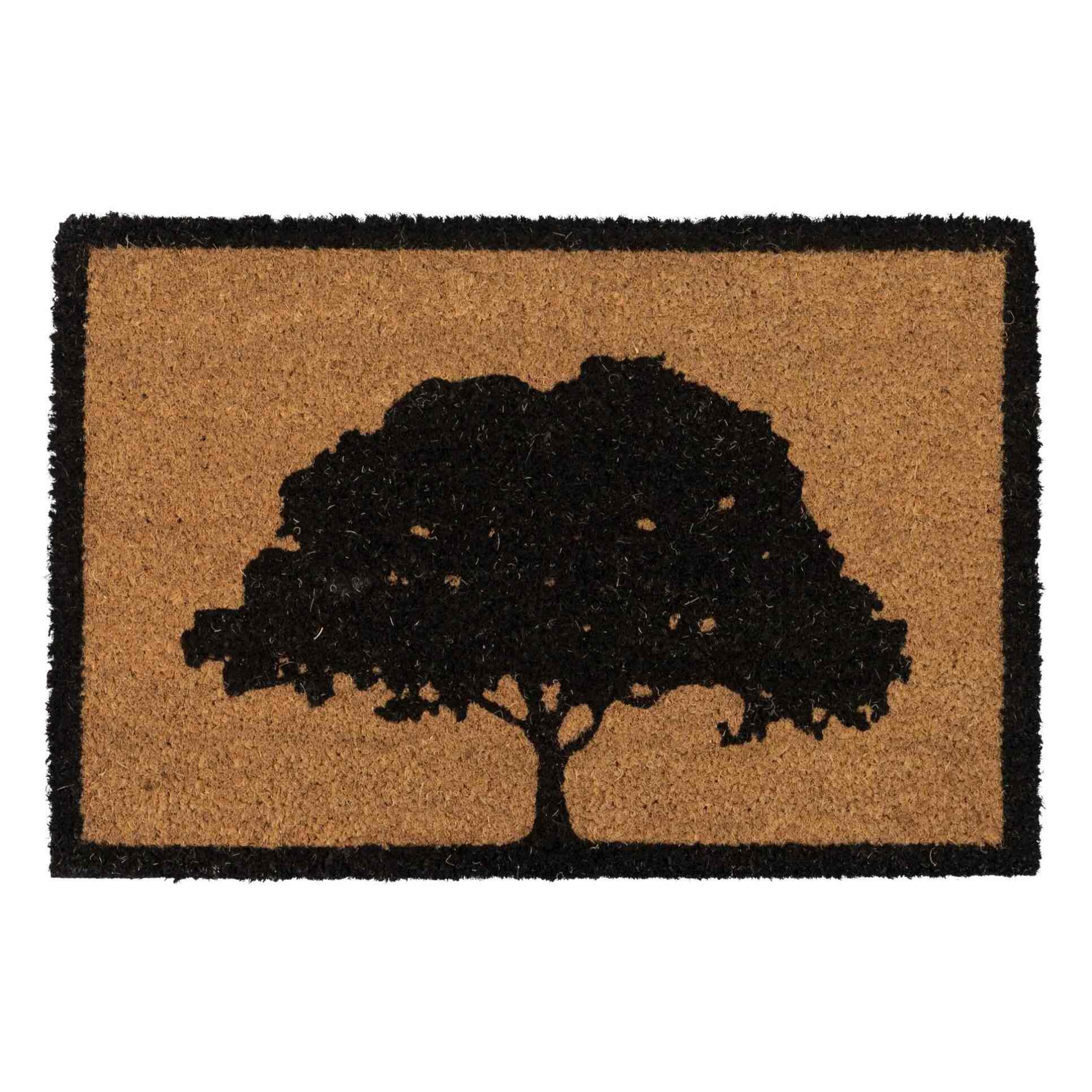 Felpudo Coco Antideslizante Arbol 60x2x40 Cm