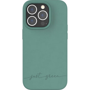 Coque JUST GREEN iPhone 14 Pro BIO vert nuit