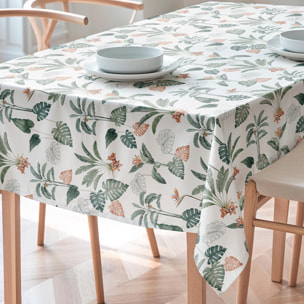Nappe imprimée anti-tâches HAWAII VERT