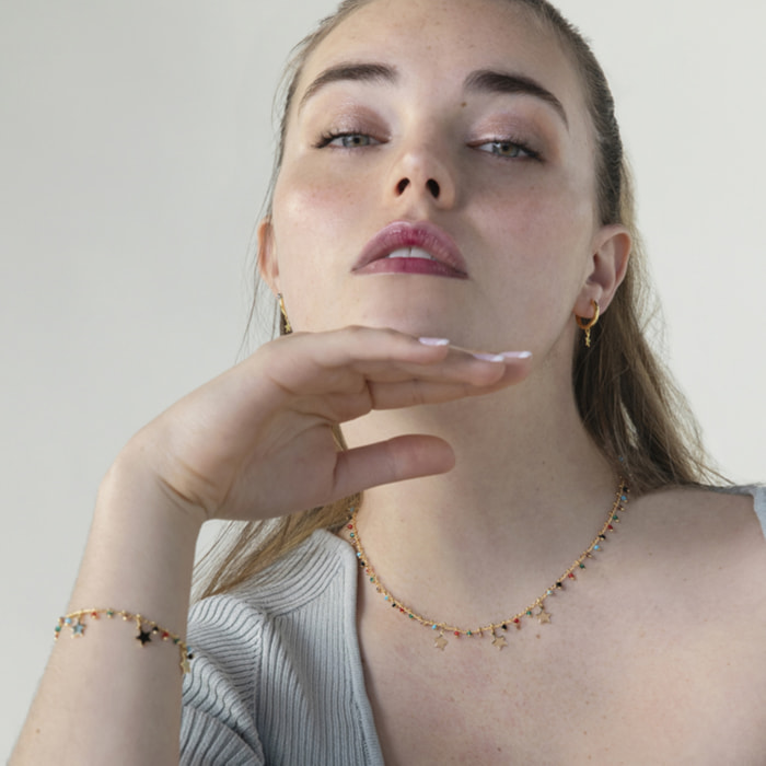 Collar Beos acabado oro amarillo 18k