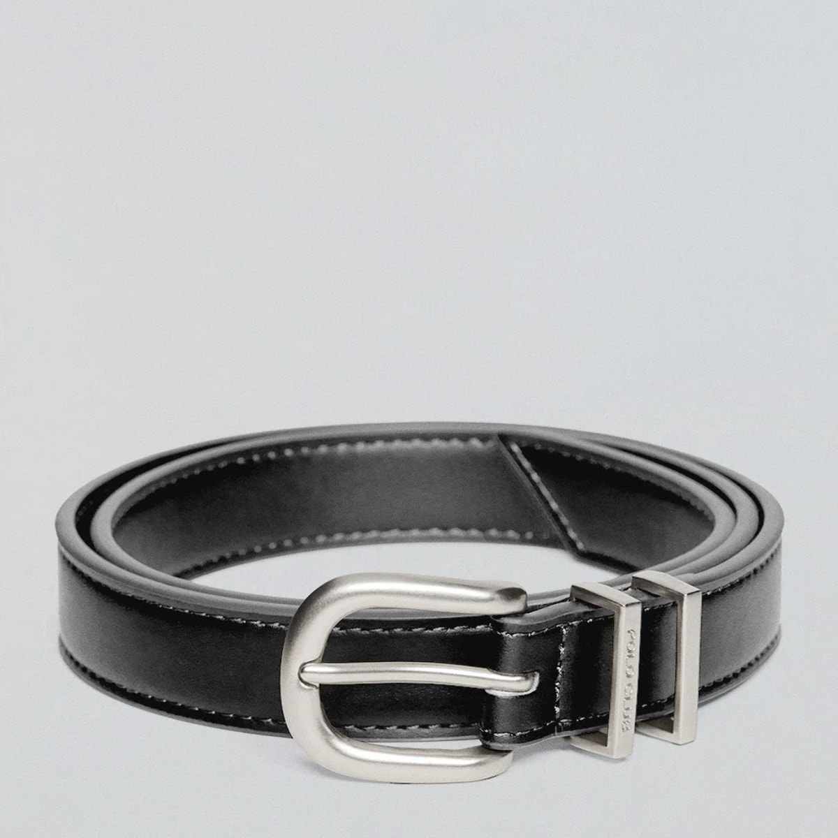 Cinturón Blossom negro con grabado Polo Club