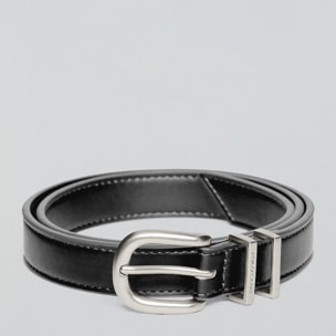 Cinturón Blossom negro con grabado Polo Club