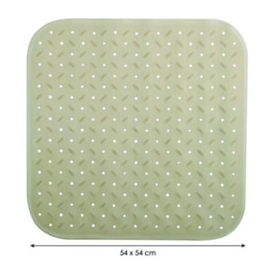 Tapis Fond de douche antidérapant Caoutchouc CLASS 54x54cm Beige MSV