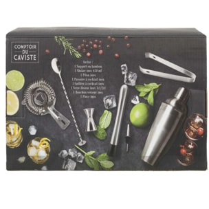 Coffret cocktail COOK CONCEPT a cocktail support bambou