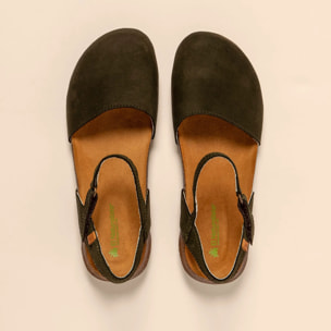 Sandalias N412 NOBUCK LAVADO KAKI / WAKATAUA color Kaki