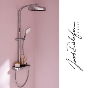Pommeau de douche 3 jets Metro signature chromé + flexible