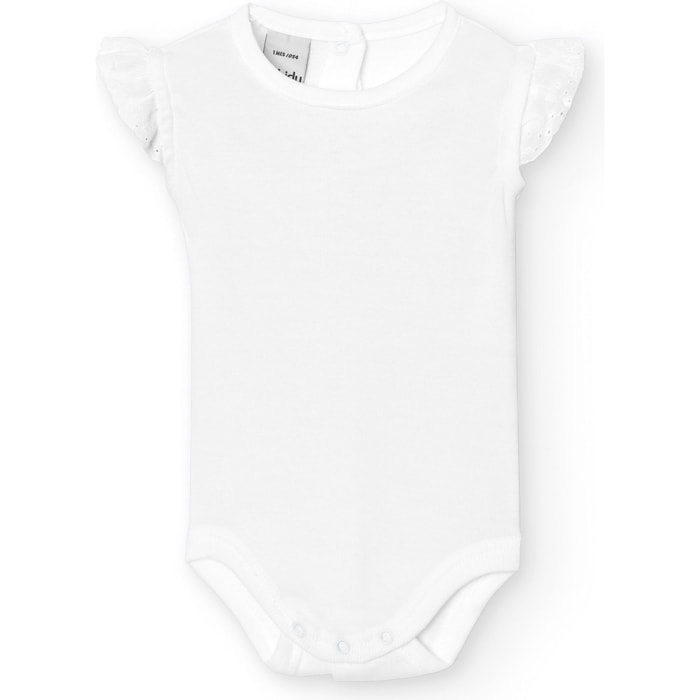 Body bebé tirantes puntilla algodón