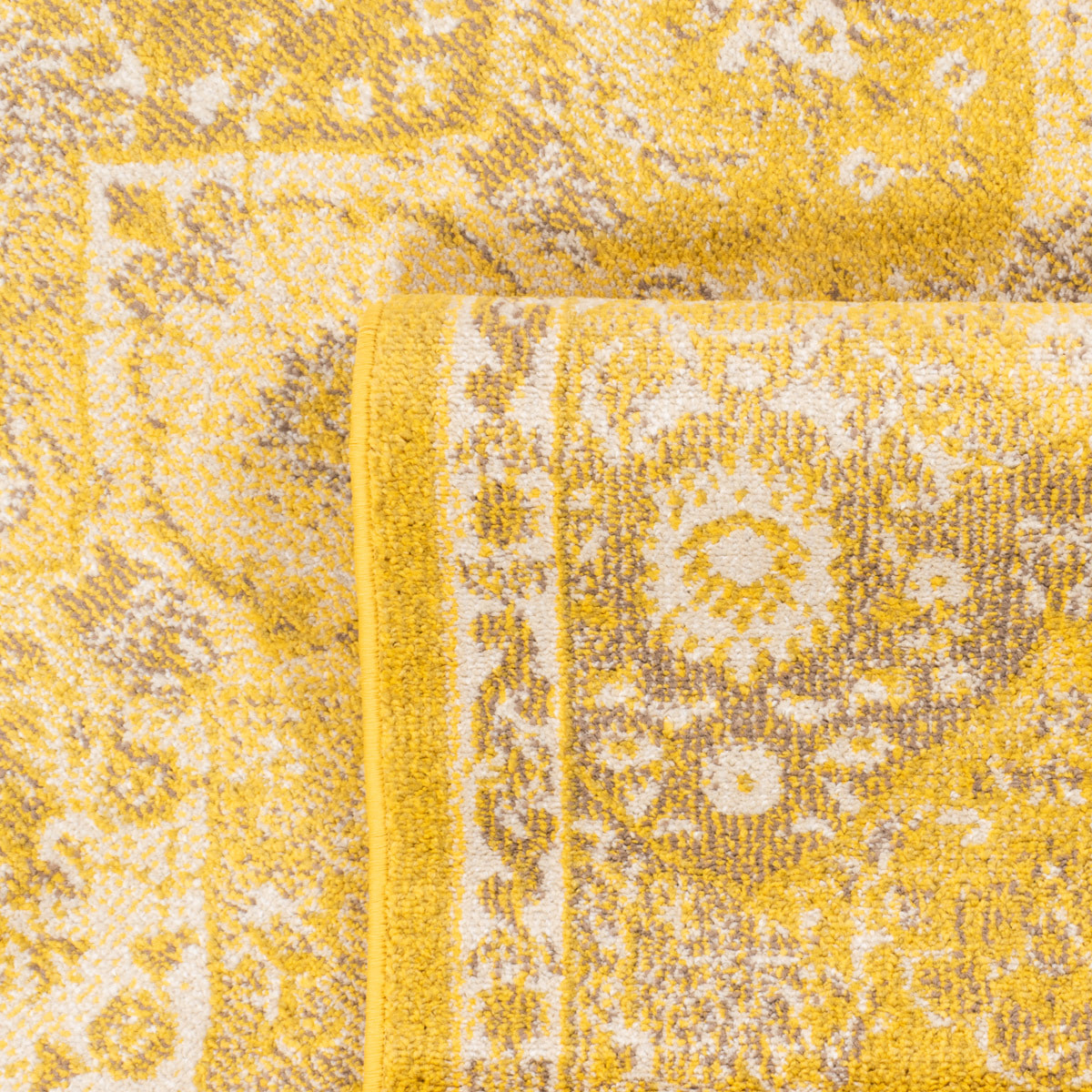 Anatolia - Tapis de salon vintage, jaune