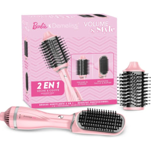 Brosse soufflante DEMELISS Volume & Style Barbie