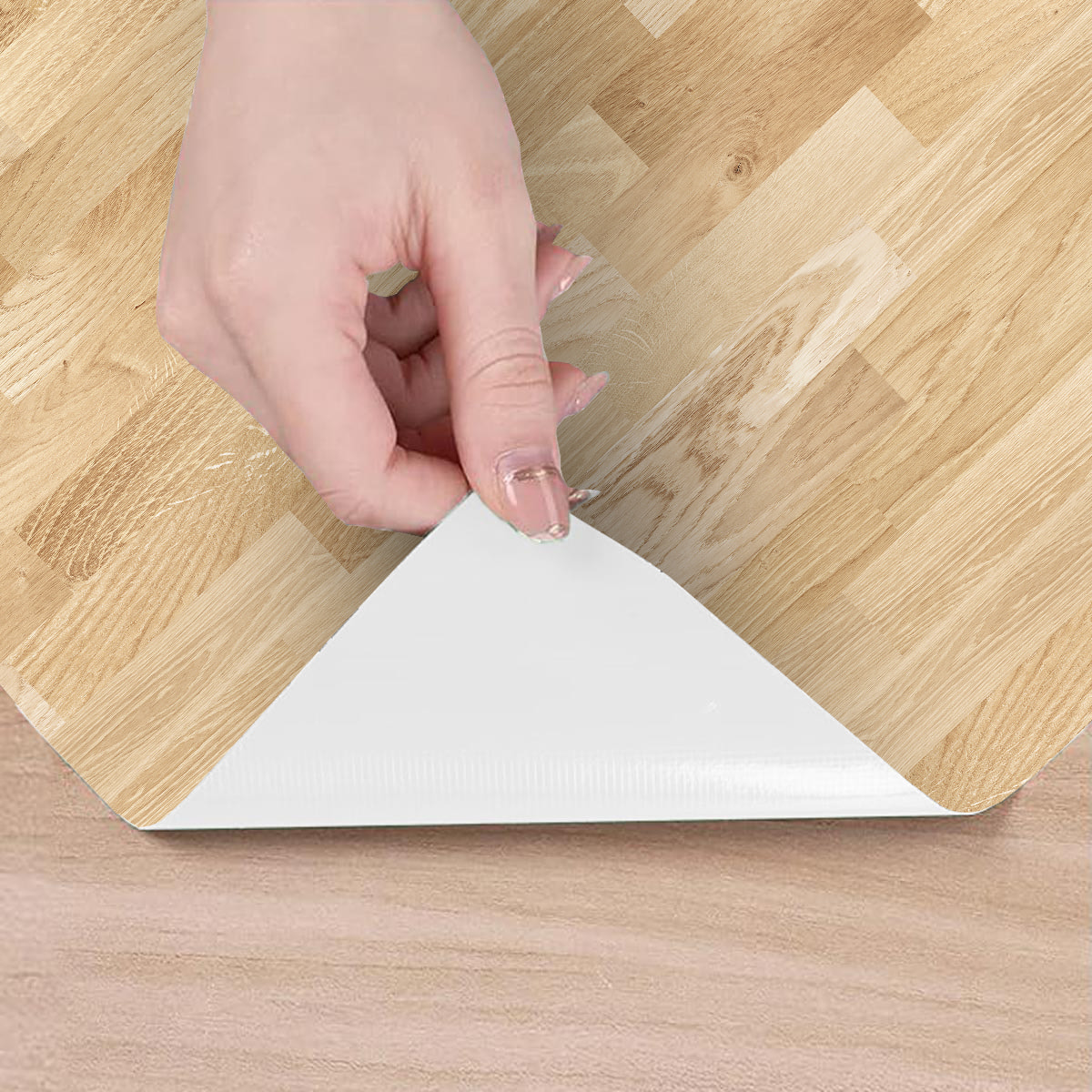 Revêtement sticker sol - PARQUET BOIS CLAIR - Rouleau adhésif Protection Anti-dérapant