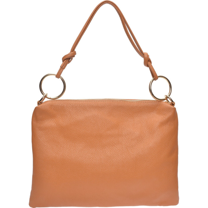 Borsa a tracolla Anna Luchini Cammello