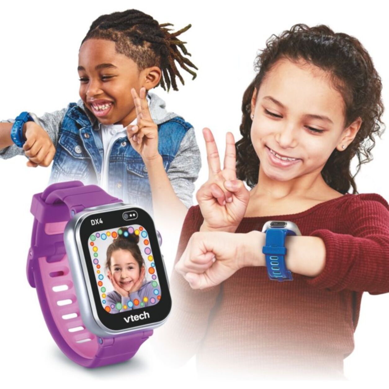 Montre enfant connectée VTECH KidiZoom Smartwatch DX4  framboise