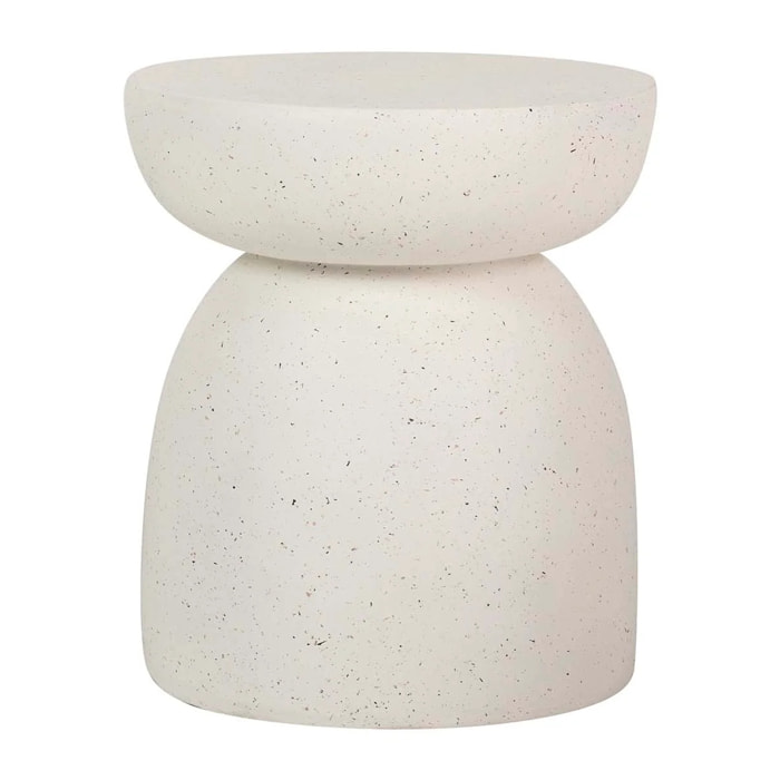 Mesa Auxiliar Taburete Blanco Sedit 40x40x45 Cm