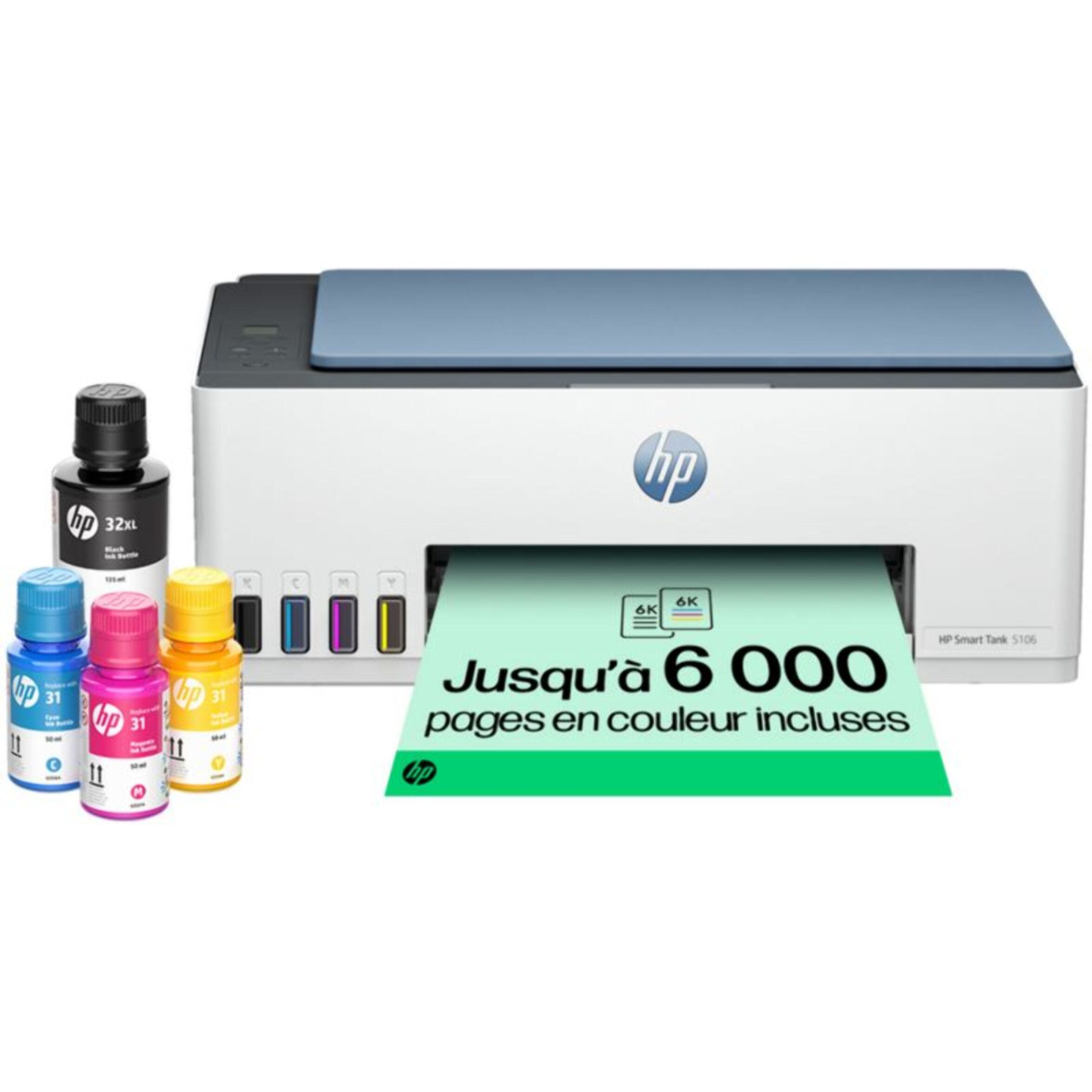 HP - Imprimante jet d'encre HP Smart Tank 5106 | Veepee