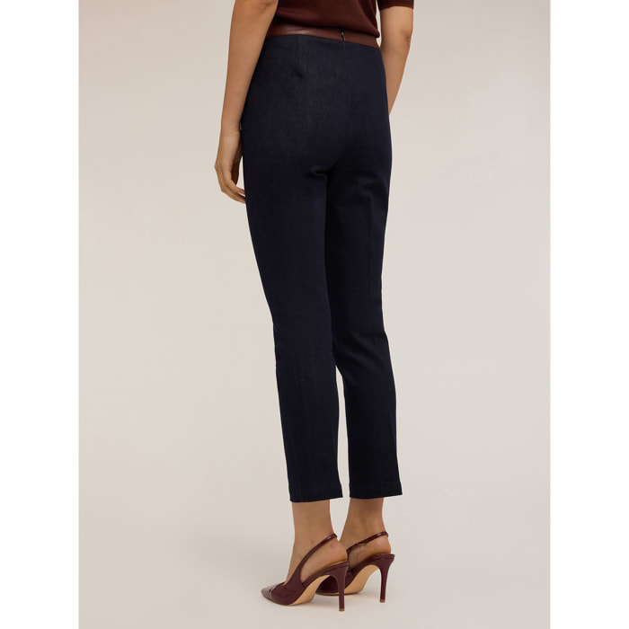 Motivi - Jeans ajustados con insertos - Azul