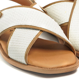 SANDALO FLAT BIANCO