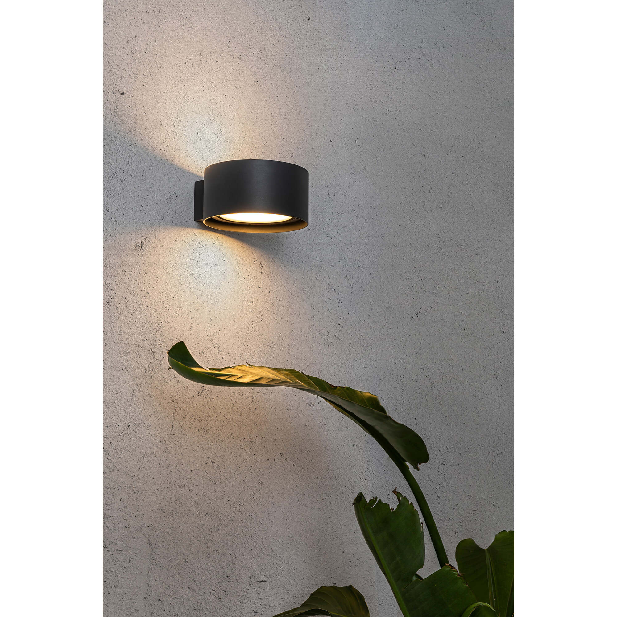 QUART LED Lampe applique gris foncé