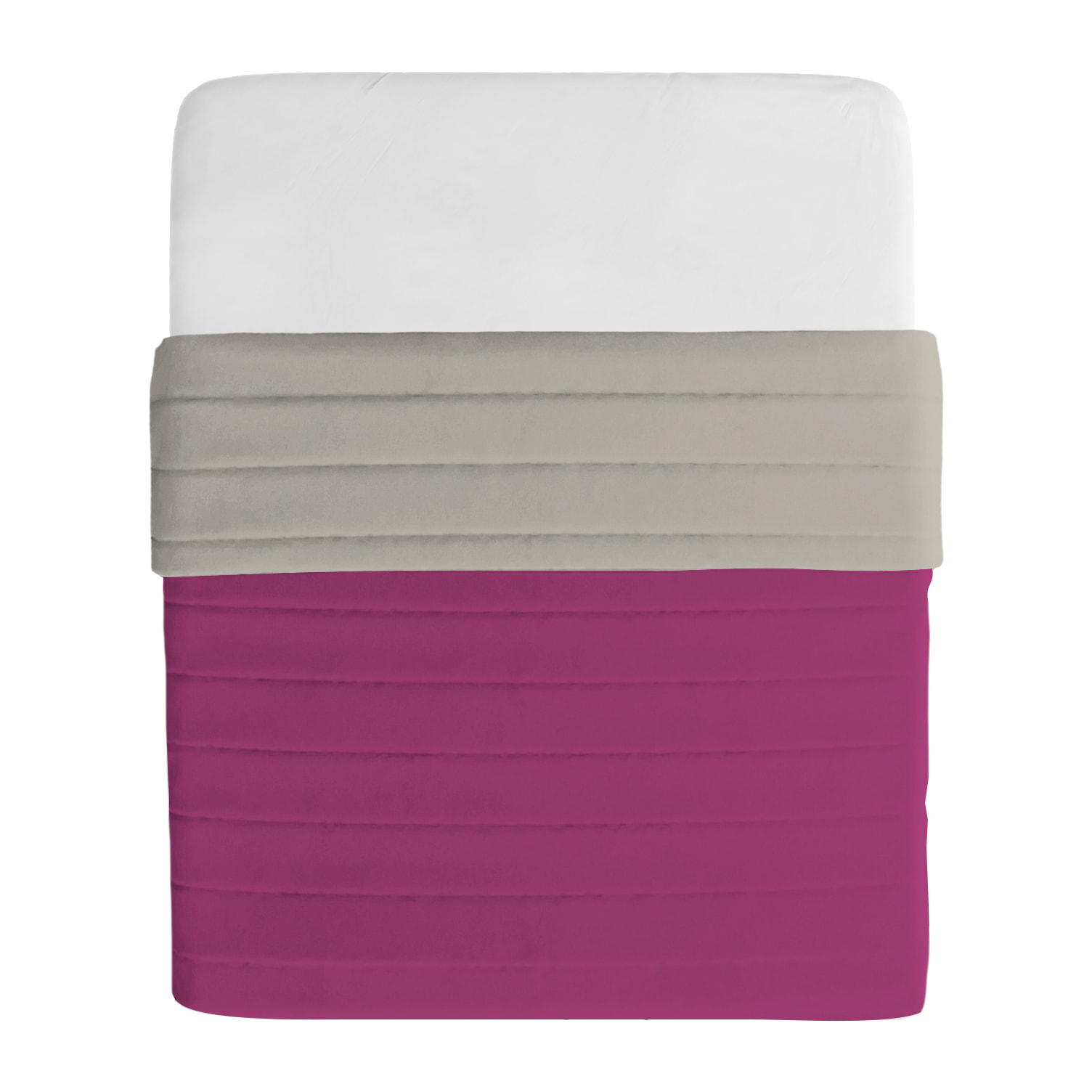 TRAPUNTINO ESTIVO BASIC MATRIMONIALE, TINTA UNITA DOUBLEFACE