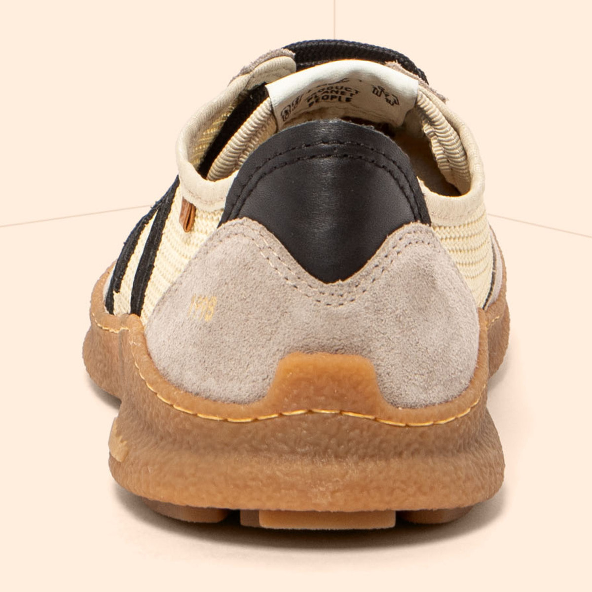 Zapatos N5435C MULTI MATERIAL TRIGO/OROEL color Trigo