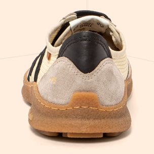 Zapatos N5435C MULTI MATERIAL TRIGO/OROEL color Trigo