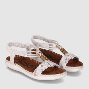 Sandalias - Blanco - Tacón: Bajo