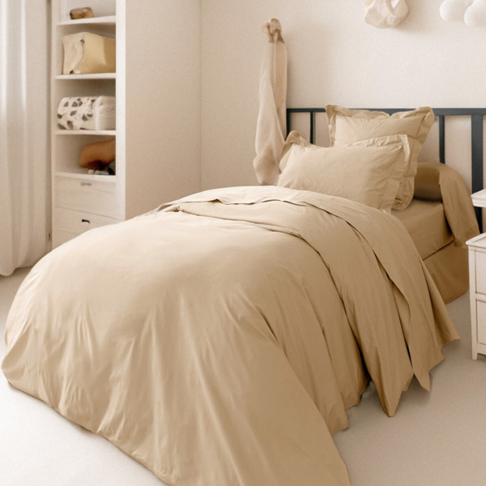 Housse de couette percale de coton peigné "Julian" toutes dimensions Coton Pur