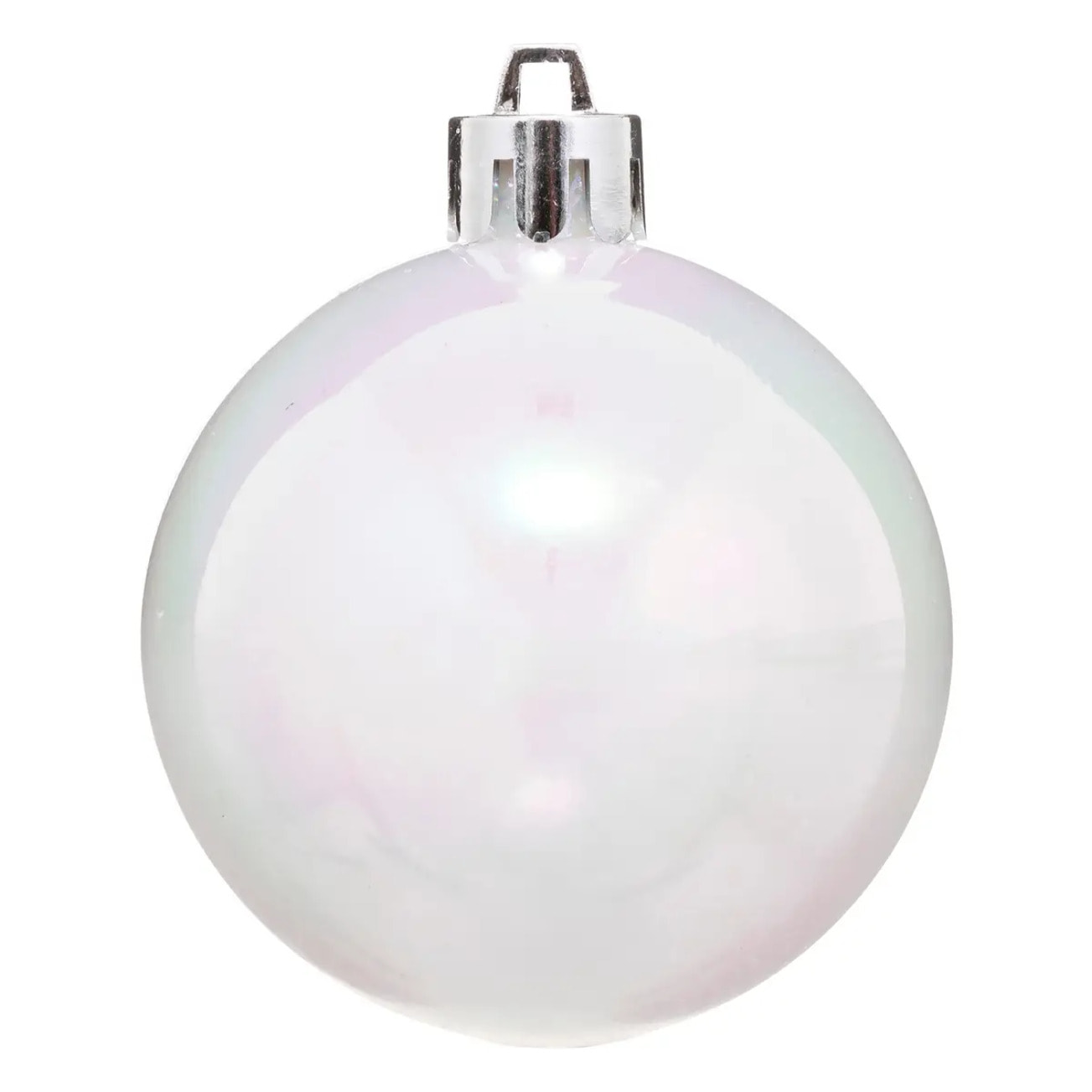 Lot de 8 boules D.7cm rouge blanc