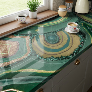 Rouleau revêtement adhésif imperméable - Sticker lavable plan de travail - ÉPOXY TUNDRA