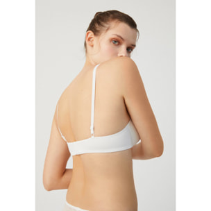 Reggiseno imbottito con ferretto in pizzo avorio, coppe B e C