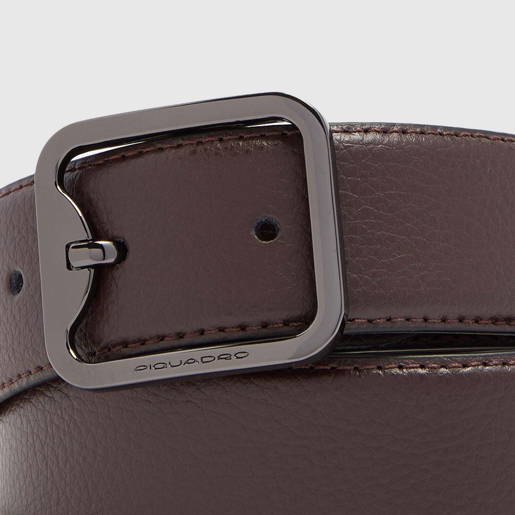 Piquadro Cintura 35 mm in pelle con fibbia ad ardiglione