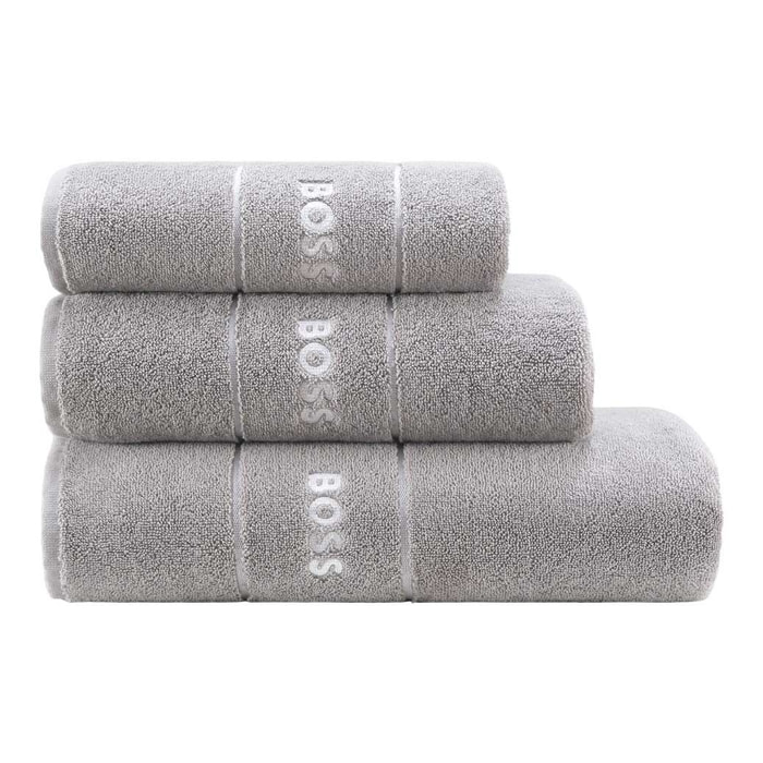 Toalla de baño Plain - algodón - gris - 600 gr/m²