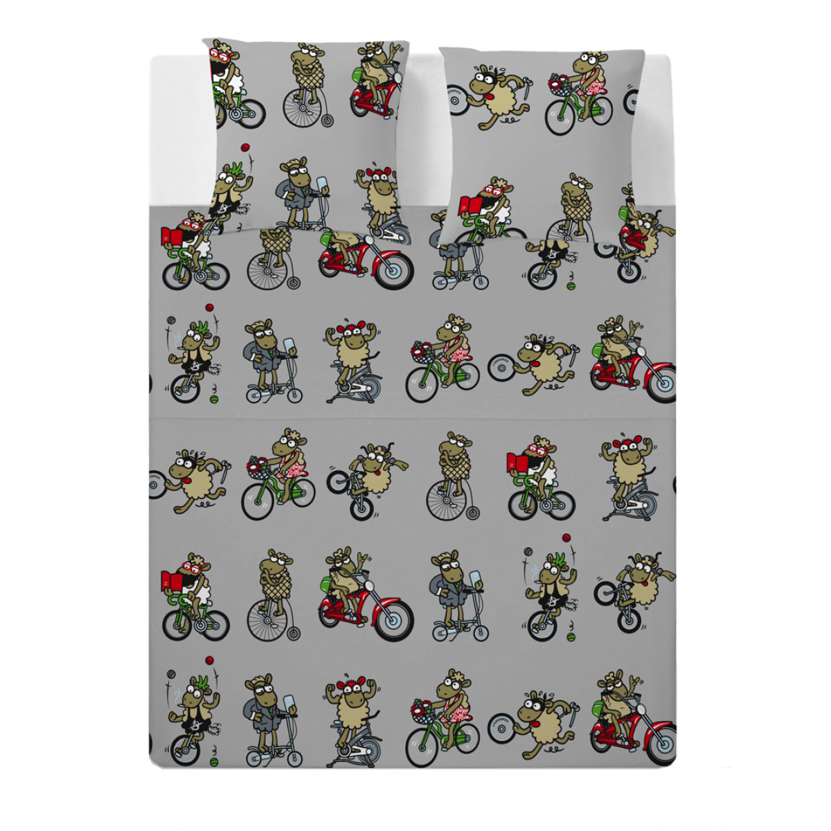 Sábana Encimera Tribikes - 100% algodón - 150 hilos