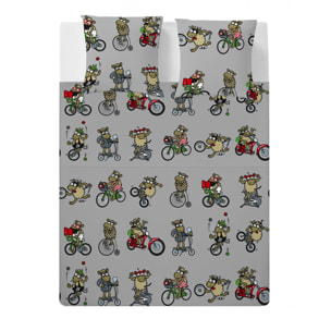 Sábana Encimera Tribikes - 100% algodón - 150 hilos