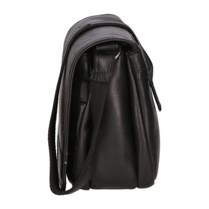 Borsa a tracolla unisex Made in Italy - Modello False - Vera pelle - 23.0 x 18.0 x 10.0 cm
