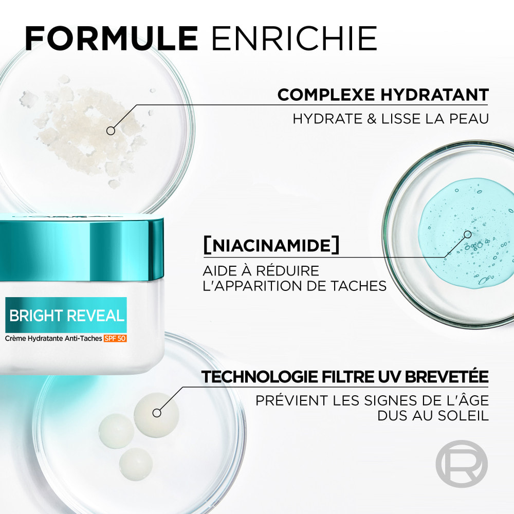 L'Oréal Paris Bright Reveal Crème Hydratante Anti-Taches SPF50