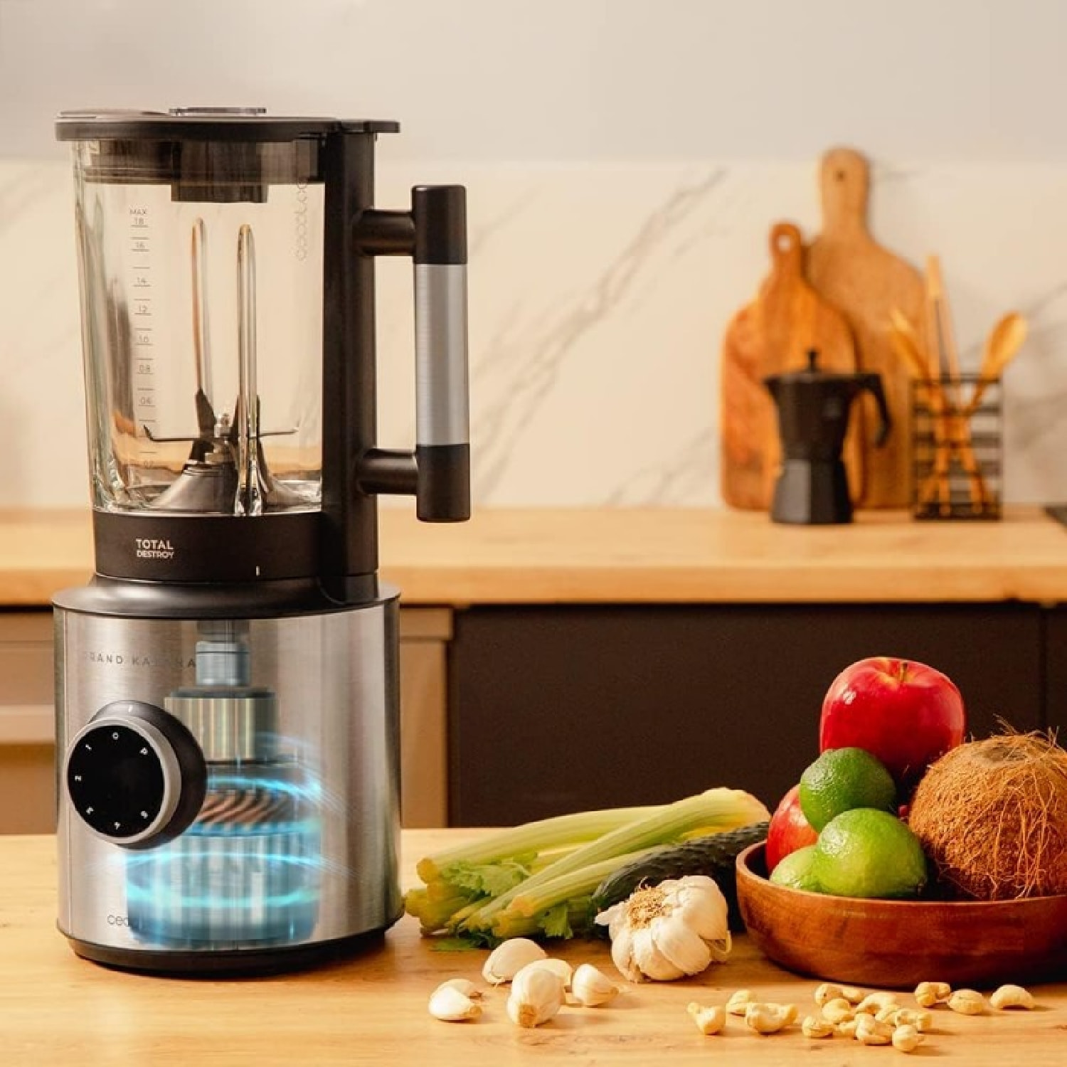 Cecotec Frullatore con tazza Grand Katana 2700MAX Total Destroy B