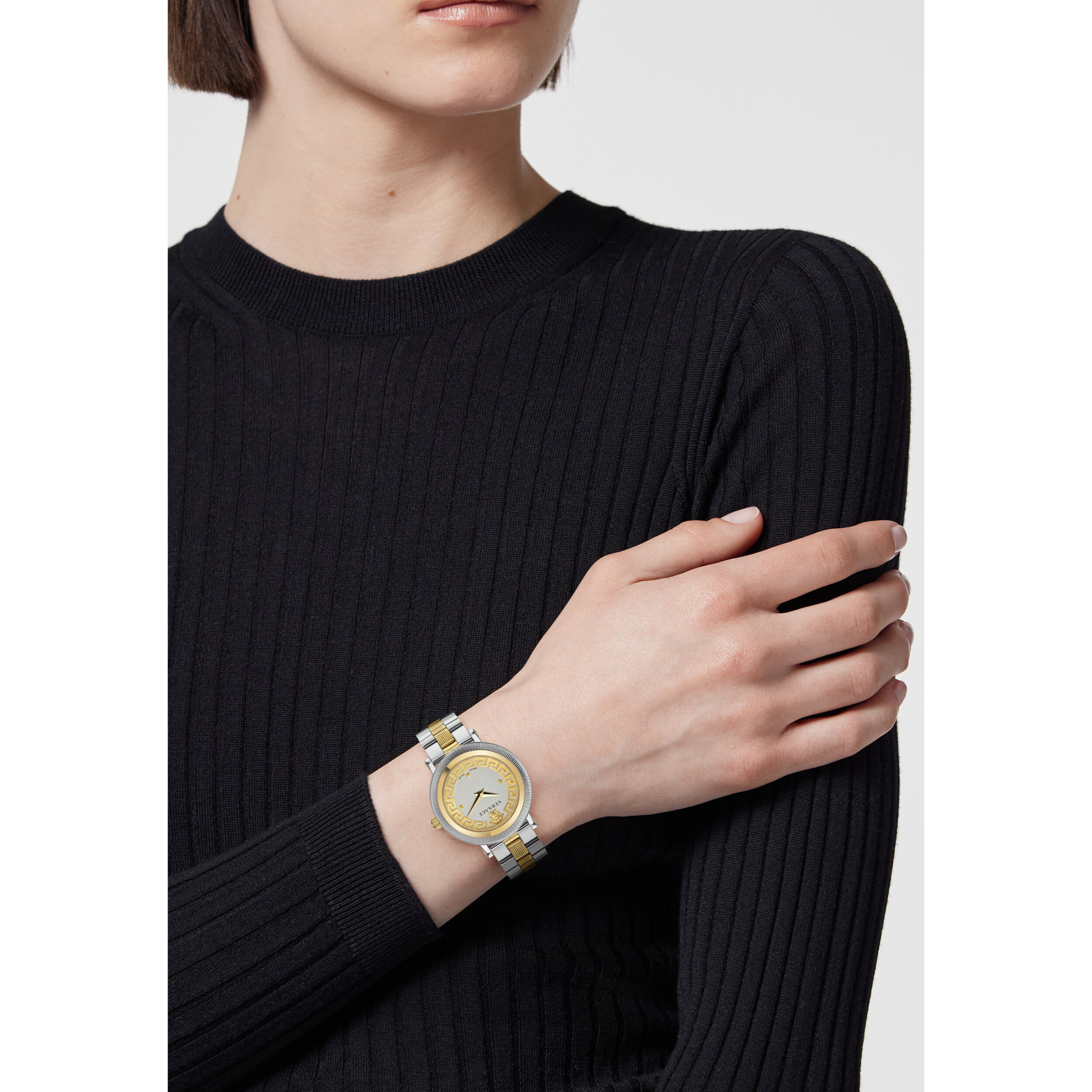Versace Reloj Analógico De Cuarzo Greca Style