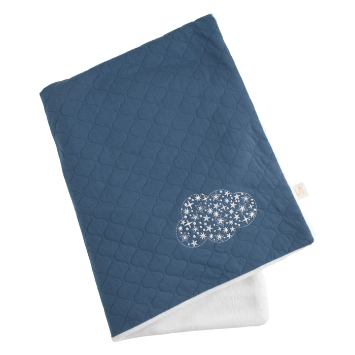 Couverture bébé en coton avec broderie