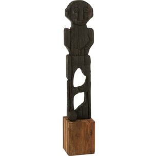 J-Line décoration Statue Mara  - pierre - naturel/noir