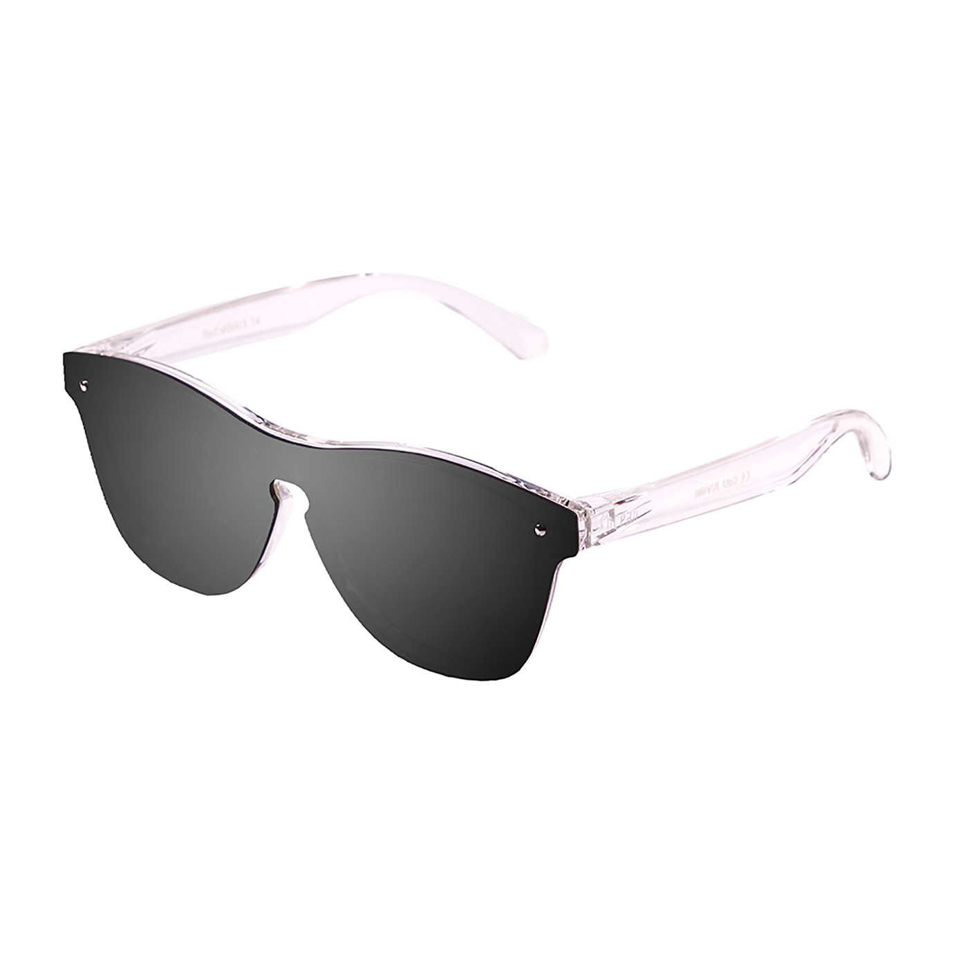 Gafas de sol OCEAN SOCOA - Transparente blanco mate / Plana ahumada