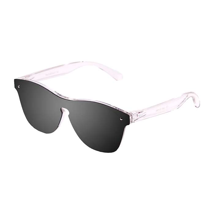 Gafas de sol OCEAN SOCOA - Transparente blanco mate / Plana ahumada