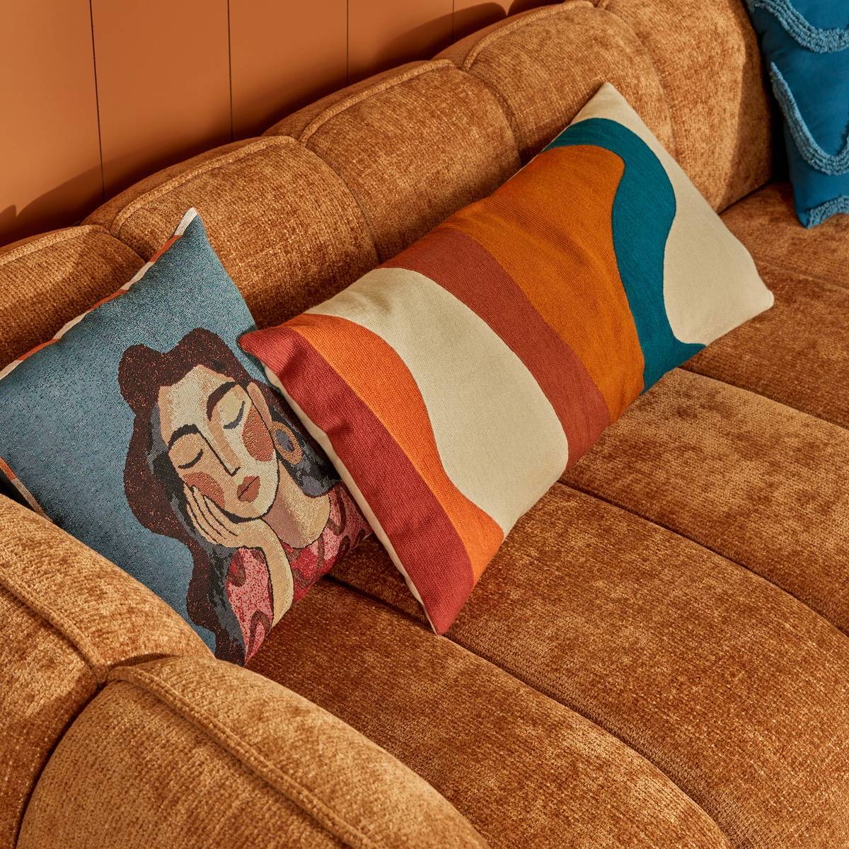 Coussin Homy rectangulaire 35x75cm orange