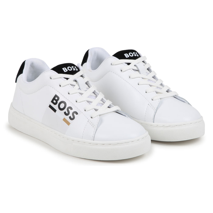 Zapatillas de piel y cordones NIÑO