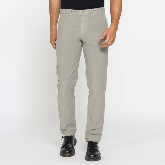 CHINO MOD. 624 FUSTAGNO ELASTICIZZATO. Vita regolare, gamba regolare