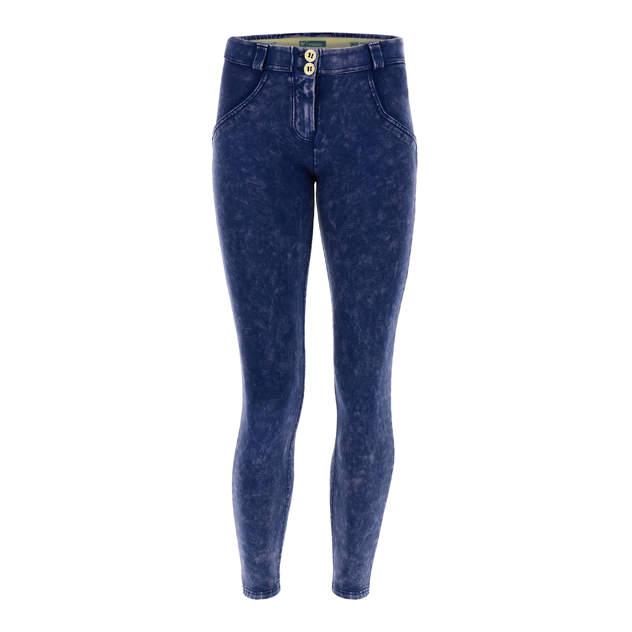 Pantaloni push up WR.UP® 7/8 superskinny effetto bleached