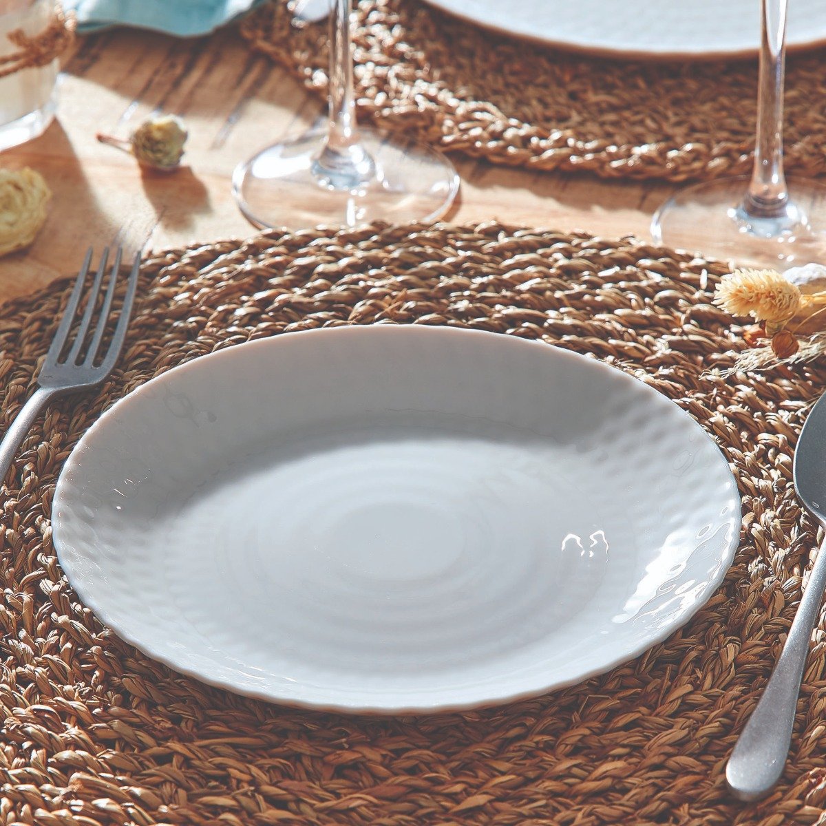 6 platos de postre grises 19 cm Pampille - Luminarc