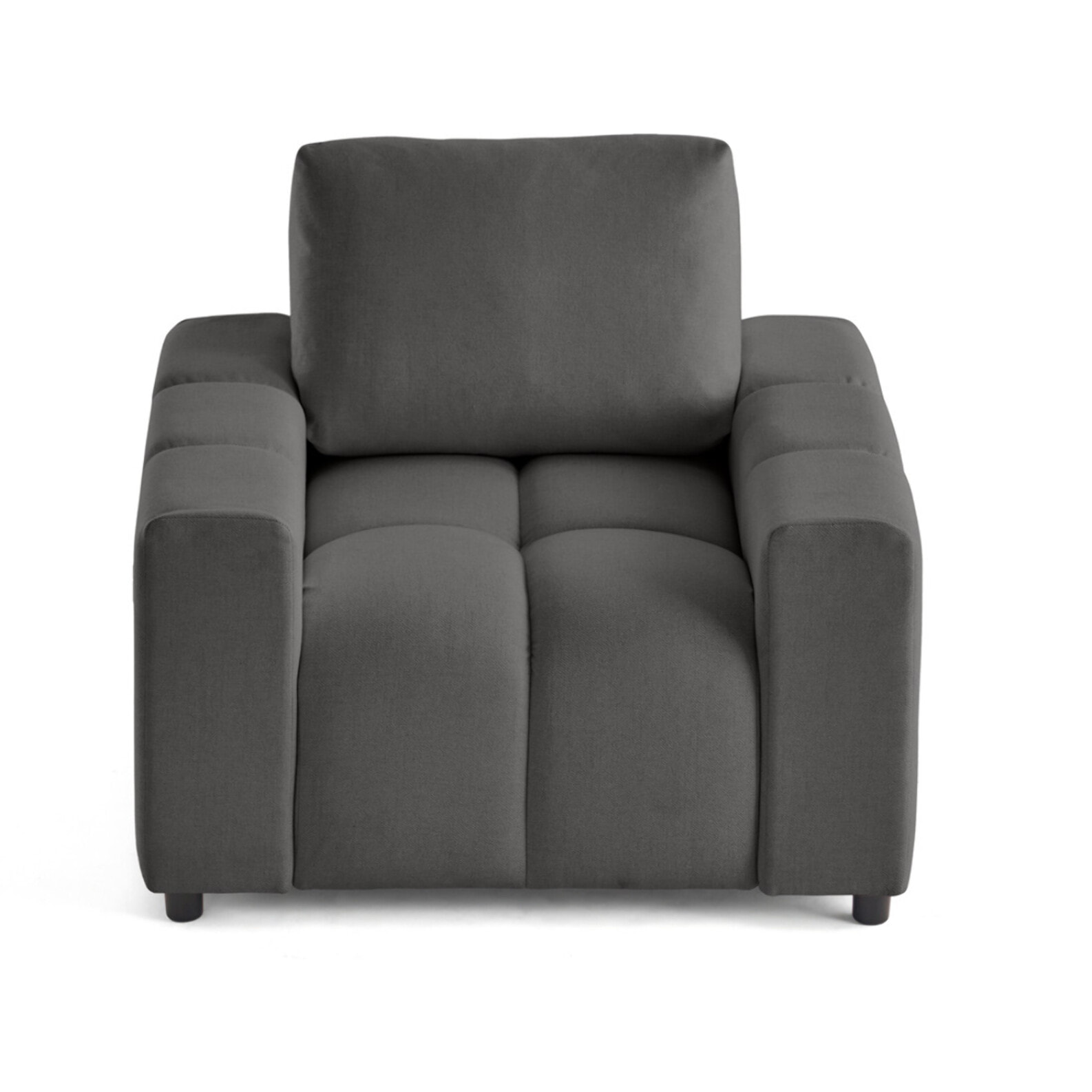 Crocus - fauteuil en tissu - Gris foncé