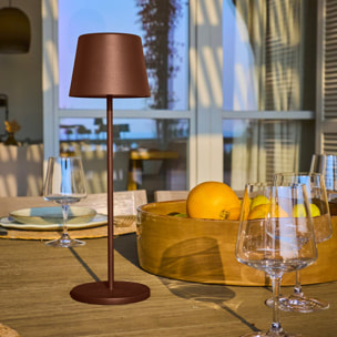 Lampe de table sans fil KELLY Rouille H38cm