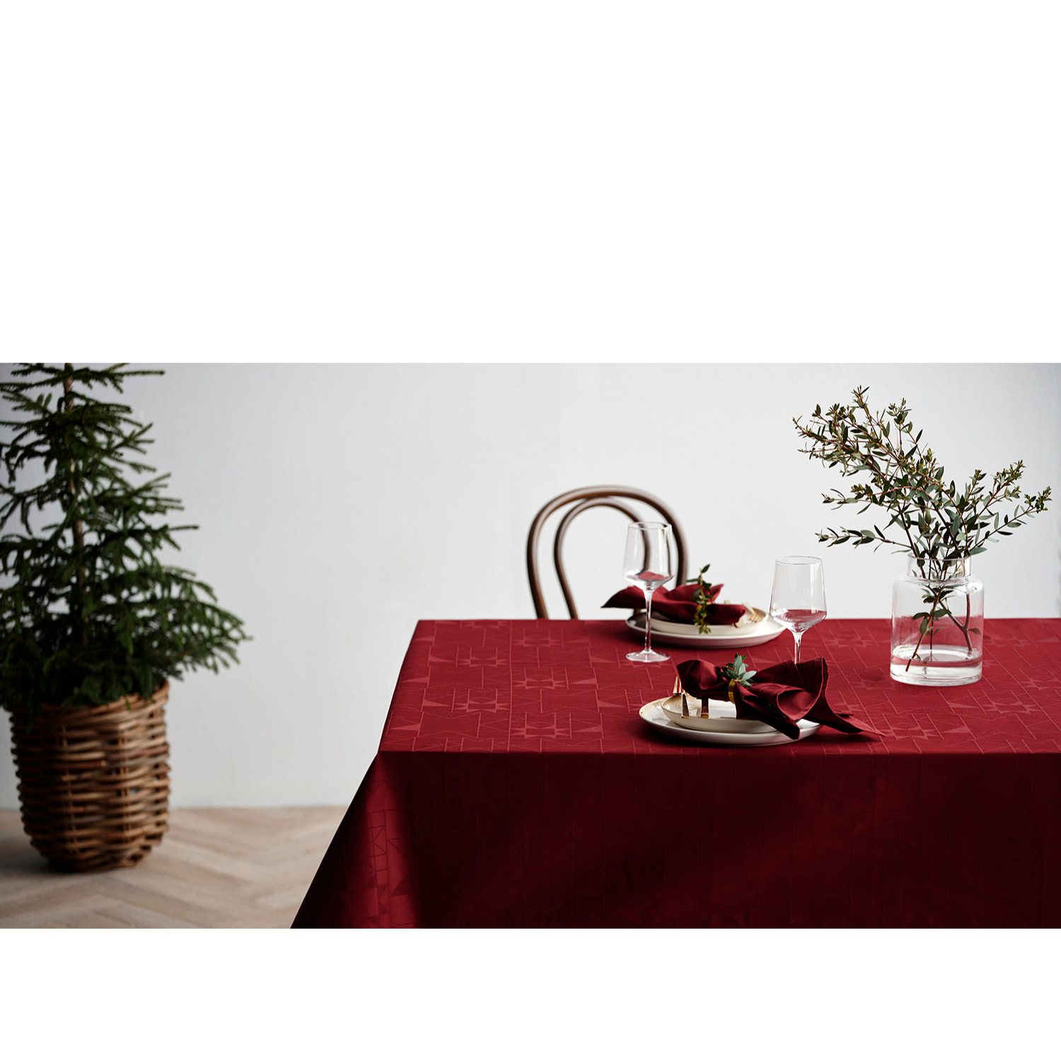 Nappe de noël Star Damas