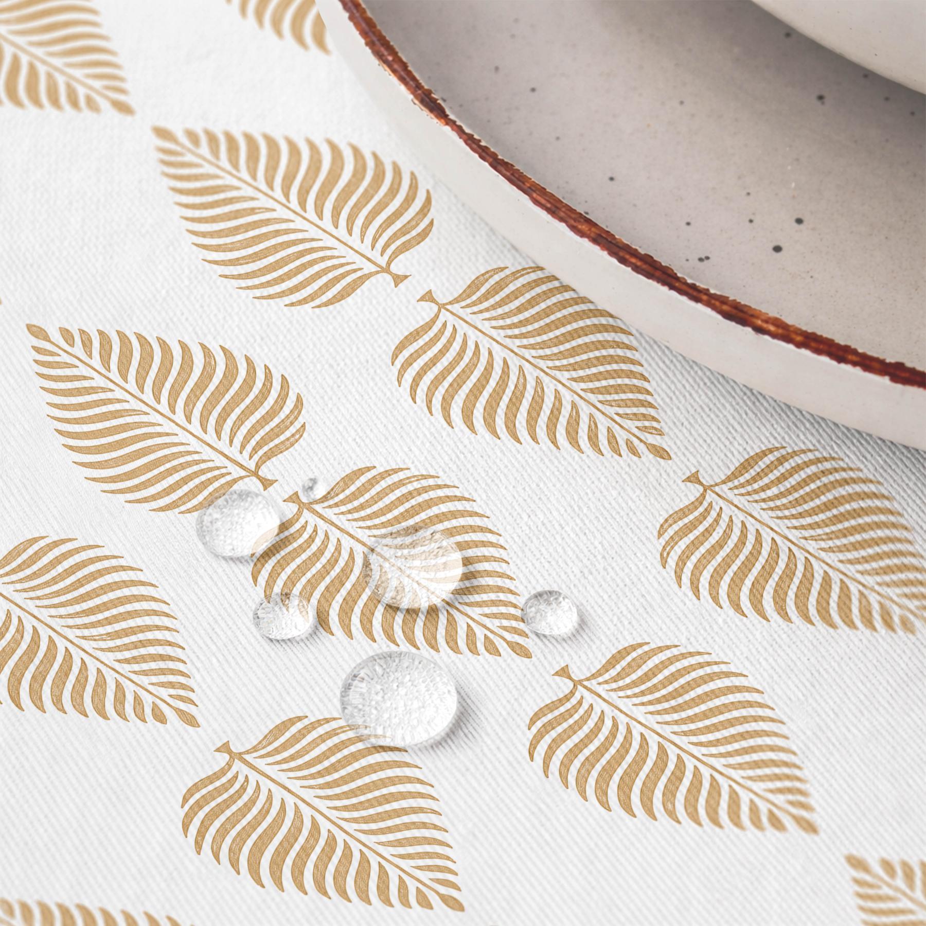 Mantel antimanchas NORLIS OCHRE - 100% algodón